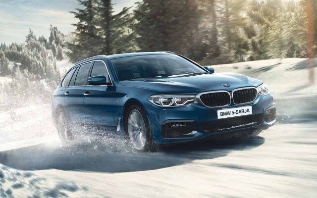 Erään BMW 5-sarjan -malleja xDrive nyt vain 490 €