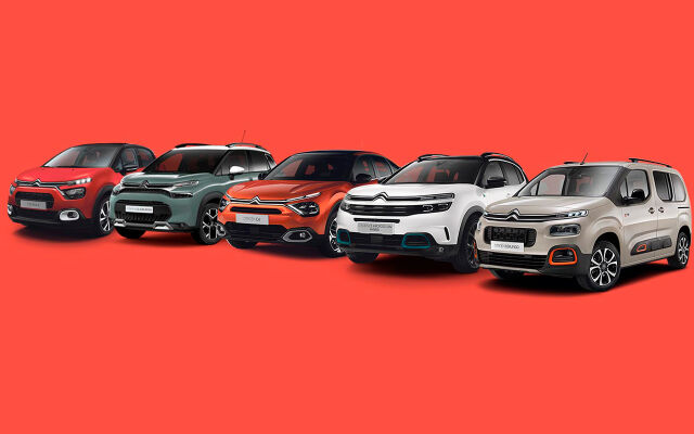 Koko Citroën-mallistoon rahoitus 1 % + kulut
