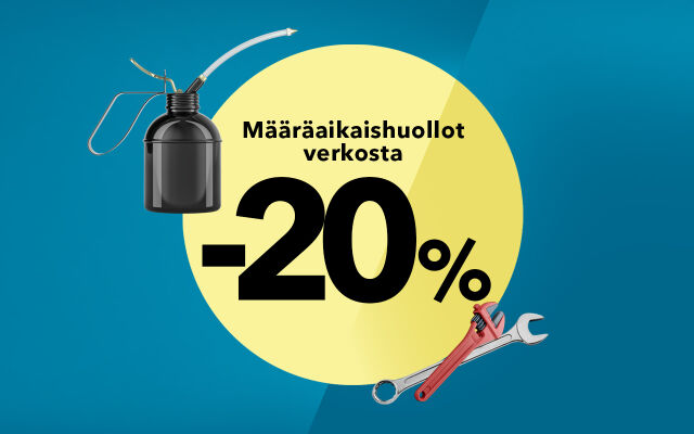 Välipäivät: Määräaikaishuollot 20 % alennuksella