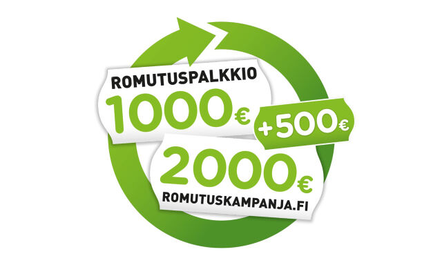 Hyödynnä romutuspalkkio nyt meillä!
