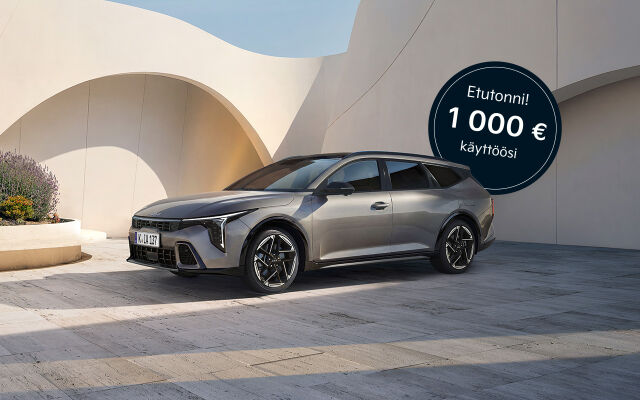 Kia-malleihin 1 000 € Etutonni