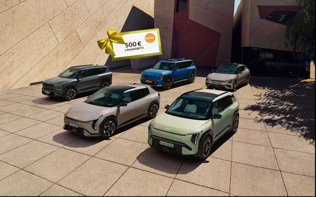 Koko Kia-mallistoon 1,99 % korko + 500 € lahjakortti