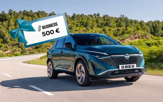 Nissan Qashqai 0 % rahoituksella ja 500 € lahjakortti