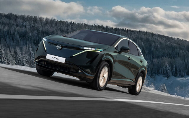 Erä Nissan Ariya -malleja huippueduilla