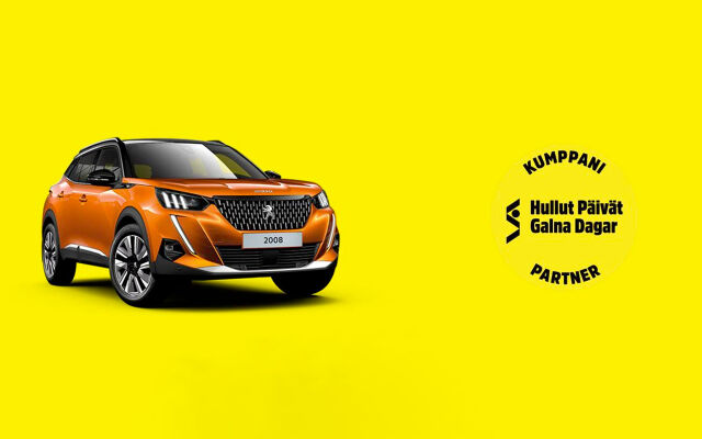 Näyttävä Peugeot 2008 SUV hulluun tarjoushintaan