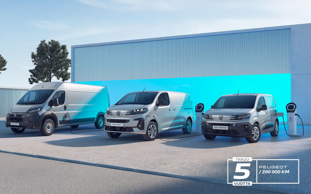 Peugeot hyötyajoneuvot - takuu 5 vuotta