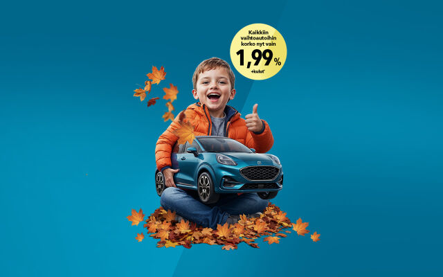Kaikkiin vaihtoautoihin korko 1,99 % + kulut
