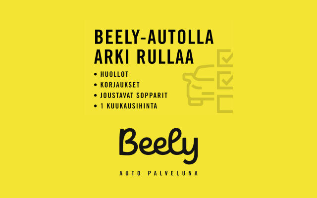 Beely - vaihtoehto auton omistamiselle Autokeskuksesta