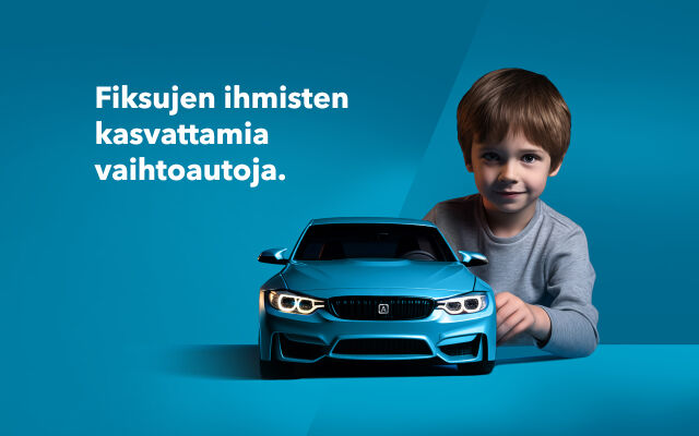 Fiksujen ihmisten kasvattamia vaihtoautoja.