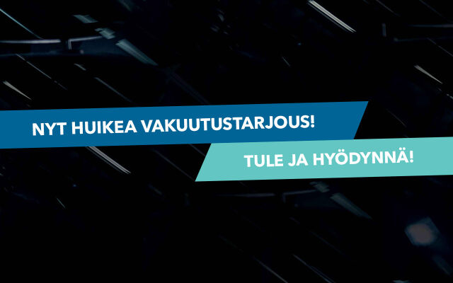 Autovakuutus vuodeksi nyt -30 %