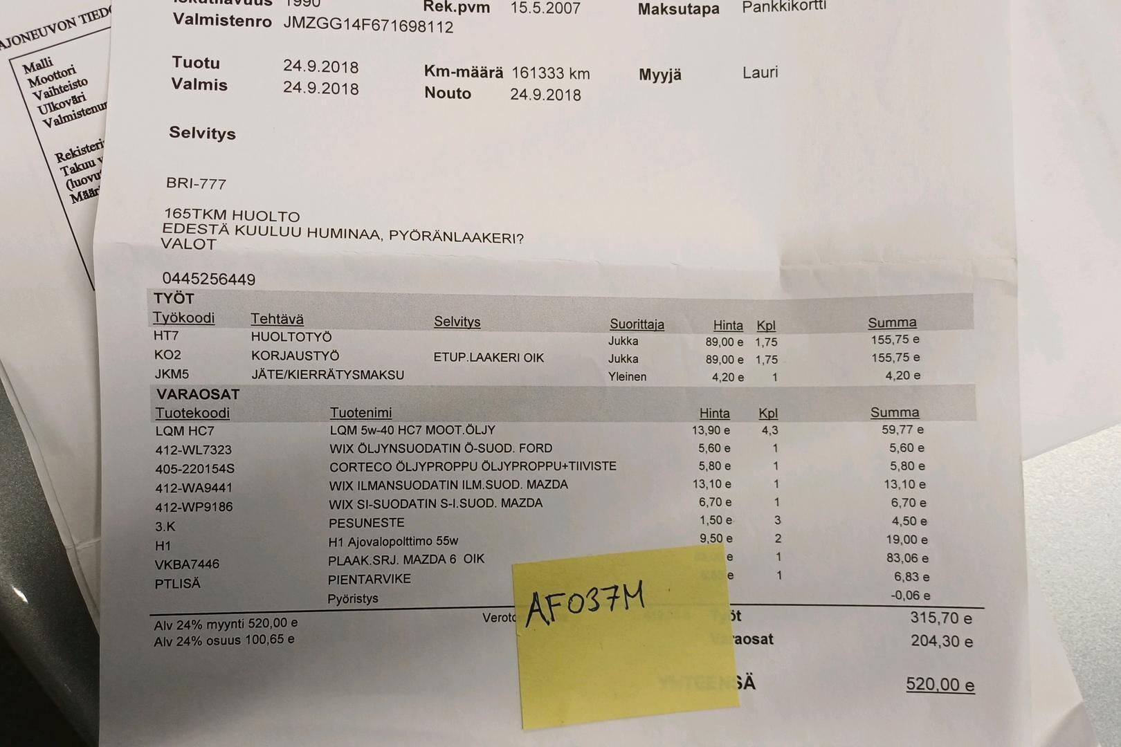 Mazda Mazda6 iso kuva 24